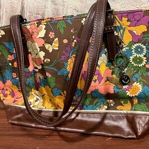Sakroots Butterfly Floral Statement Shoulder Bag